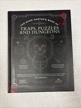 Traps, Puzzles and Dungeons - Black Hardcover Gaming Guide Jeff ashworth